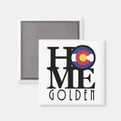 Aimant HOME Golden CO (Recto/Verso)