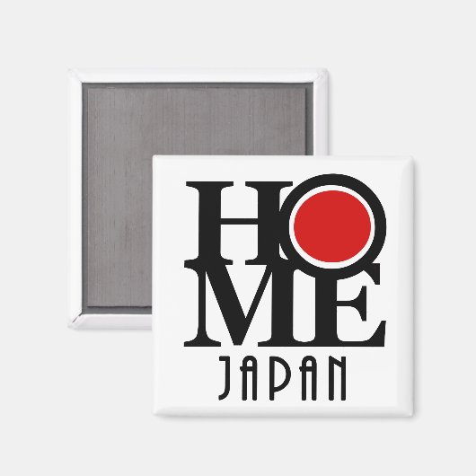 Aimant HOME Japon (anglais) (Recto/Verso)