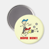 Aimant Home Run Boys Baseball Tshirts et cadeaux (Recto/Verso)