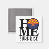 Aimant HOME Surprise Arizona (Recto/Verso)