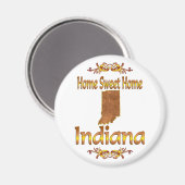 Aimant Home Sweet Home Indiana (Recto/Verso)