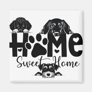 Aimant Home Sweet Home - réfrigérateur-cadeau maison-chau