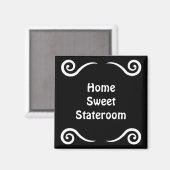 Aimant Home Sweet Stateroom Porte Marker (Recto/Verso)