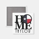 Aimant HOME Taylor Texas (Recto/Verso)