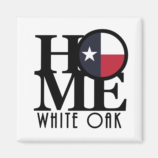 Aimant HOME White Oak Texas (Devant)