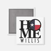 Aimant HOME Willis Texas (Recto/Verso)