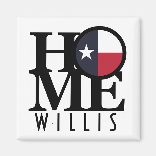 Aimant HOME Willis Texas (Devant)