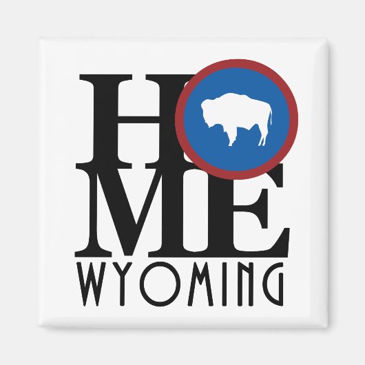 Aimant HOME Wyoming (Devant)