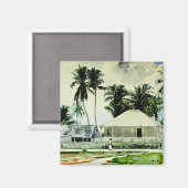 Aimant Homer - Cabine, Nassau, célèbre peinture, (Recto/Verso)