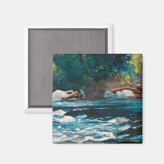 Aimant Homer - Les Rapids, Hudson River, Adirondacks (Recto/Verso)