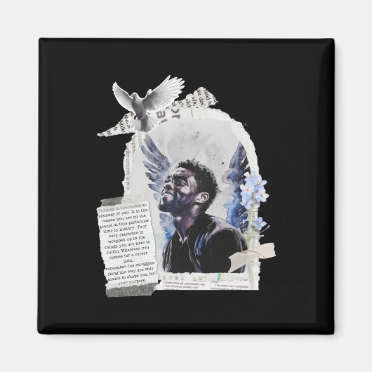 Aimant Hommage À Chadwick Boseman - Objet 2 (Devant)