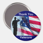 Aimant Hommage militaire aux vétérans du Merci (Recto/Verso)