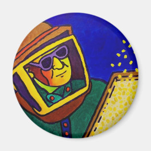 Aimant Homme 2 d'abeille par Piliero