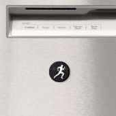 Aimant Homme Coureurs Silhouette HeartBeat Line (In Situ (Lave-vaisselle))