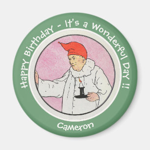 Aimant Homme dans la lune Mère Oie objets de fête d'anniv