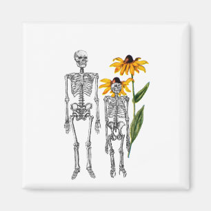 Aimant Homme drôle Chimpanzé Squelette Noir Eyed Susan