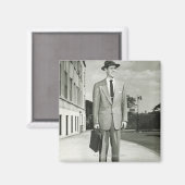 Aimant Homme en costume (Recto/Verso)