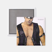 Aimant Homme en cuir (Recto/Verso)