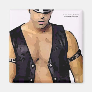 Aimant Homme en cuir