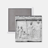 Aimant Homme, femme et enfant devant un autel (Recto/Verso)