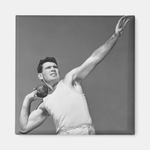 Aimant Homme jetant Shotput