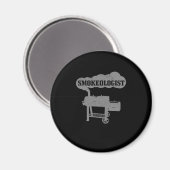 Aimant Homme Smokeologiste BBQ Grilling Chef Fumeur Funny (Recto/Verso)