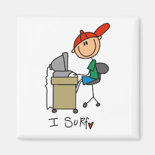 Aimant Homme Stick Figure Navigateur Web