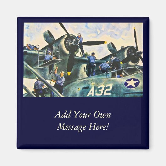 Aimant Hommes au travail (Devant)