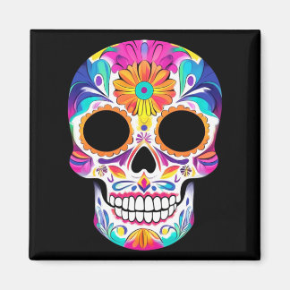 Aimant Hommes Dia De Los Muertos Crâne de Sucre Cinco De