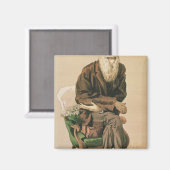 Aimant Hommes du jour, no 33, Charles Darwin (Recto/Verso)