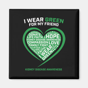 Aimant Hommes Femmes Enfants Cadeaux verts Ami Maladie du