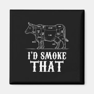 Aimant Hommes Je fumerais Que Vache Bbq Grillmasters Père