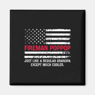 Aimant Hommes Pompier Pop Pop Usa Drapeau Fier Pompier Gr