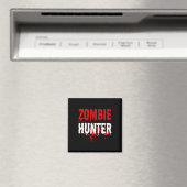 Aimant Hommes Zombie Hunter Effrayant Halloween (In Situ (Lave-vaisselle))