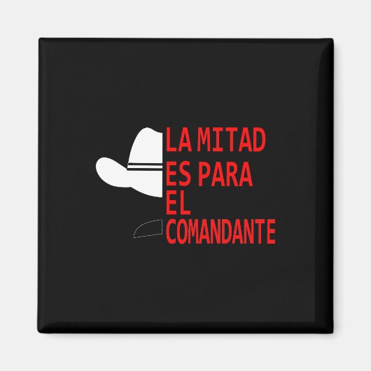 Aimant Honduras La Mitad Es Para El Comandante (Devant)