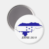 Aimant Honduras Mission Jeremias 29:11-14 - Customisé (Recto/Verso)