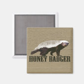 Aimant Honey Badger Wild Animal (Recto/Verso)