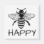 Aimant Honey Bee/ Be Happy (Devant)