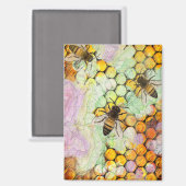 Aimant Honey bee magent (Recto/Verso)