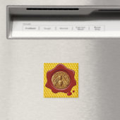 AIMANT HONEY BEE RED WAX SEAL (In Situ (Lave-vaisselle))