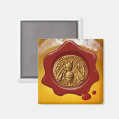 AIMANT HONEY BEE RED WAX SEAL (Recto/Verso)