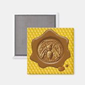 AIMANT HONEY BEE SCEAU DE CIRE BROWN (Recto/Verso)