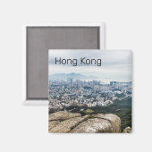 Aimant Hong Kong Lion Rock Hill Skyline Panorama Souvenir (Recto/Verso)