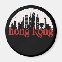 Hong Kong Vintage City Skyline Ville