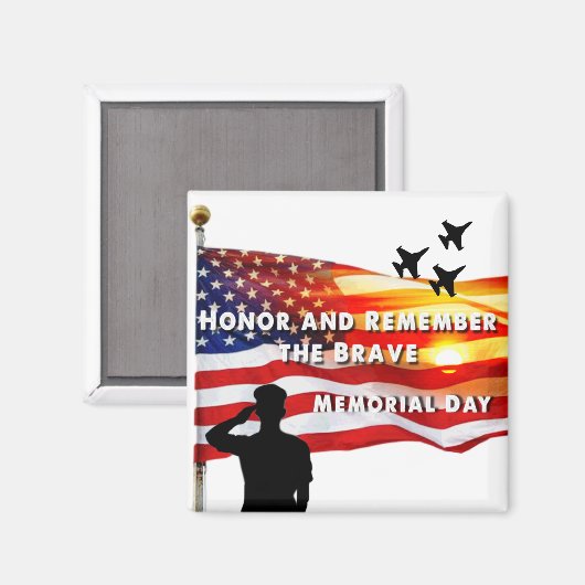 Aimant Honneur et souvenir du courageux (Recto/Verso)