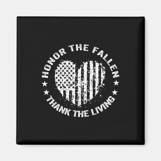 Aimant Honneur Les Fallen Merci Le Mémorial Du Coeur Viva (Devant)