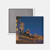 Aimant Honolulu, Oahu, Hawaii. Exposition nocturne (Recto/Verso)