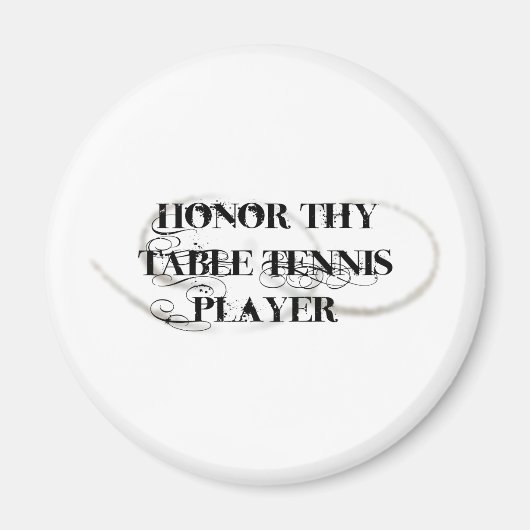 Aimant Honor Thing joueur de tennis de table (Devant)
