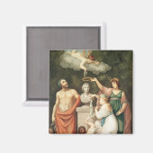 Aimant Honorer le buste de Linnaeus (Recto/Verso)