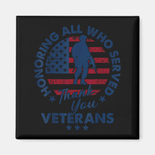 Aimant Honorer tous ceux qui ont servi Merci Veterans Day
